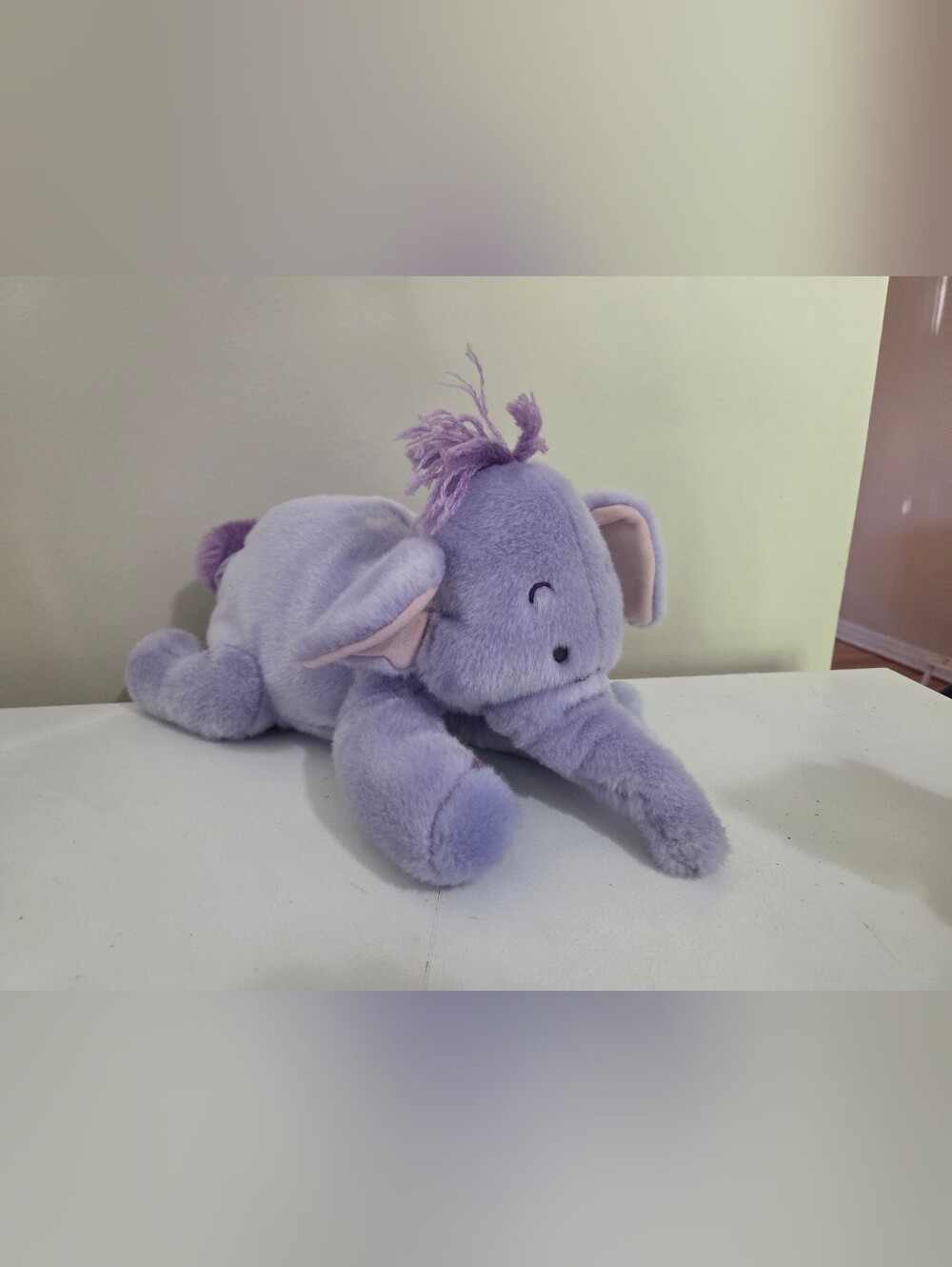 Lumpy Plush Heffalump Elephant Disney Store Exclusive 17" Purple